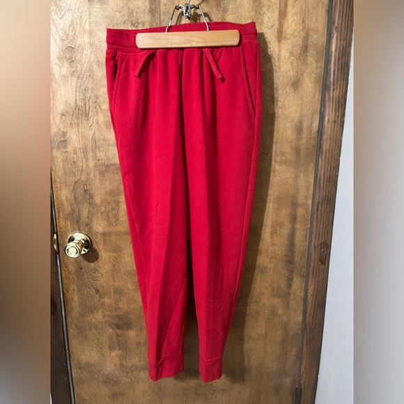 Red Sweat Pants - Picture 3 of 5